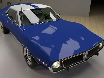 AMC AMX Javelin SST 1971 3D model