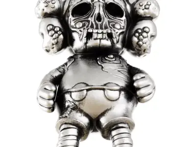 Kaws Pushead figurine 3D model