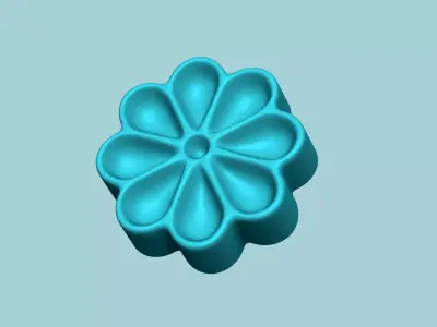 Manju Stamp 06 - Japanese Sweet Mold Traditional Decoration 3D print model