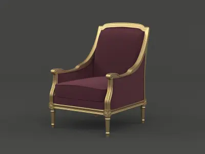 Classic Armchair 3D model purchase