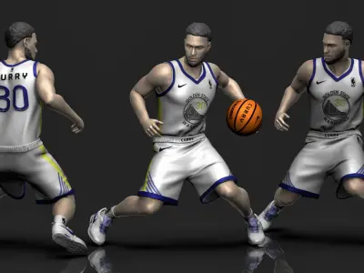Steph Curry 3D Printable 3 3D print model