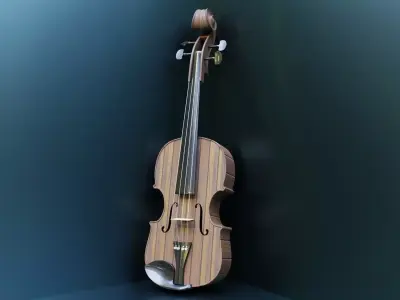 Violin Low-poly 3D model