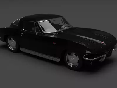 Chevrolet Corvette Stingray C2 coupe 1964 3D model