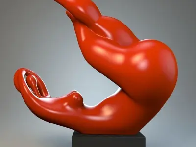 Sculpture playful mood P 3D print model purchase
