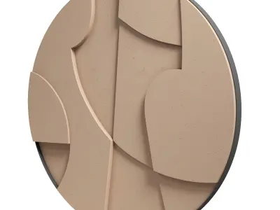 Relieffo home round sculpture 1 3D model