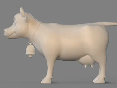 Cartoon Cow 3D model