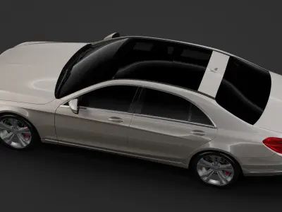 Mercedes Benz S 450 Lang V222 2018 3D model