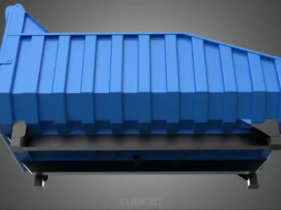 DUMP BED BODY BOX CONTAINER BIN CARGO TRUCK VEHICLE PICK UP CAR 3D model