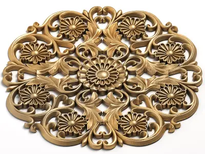 Round rosette 11 3D model