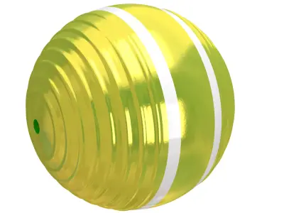 Croquet Ball yellow 3D model