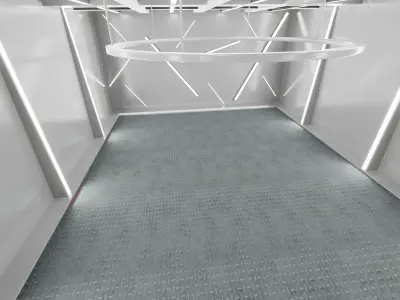 Car studio interior 3D model