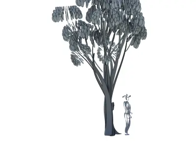 Cartoon tree S2Cv2 3D model