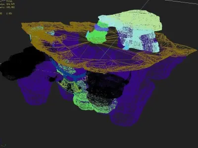 Stone Zhen Magic Cave - Mountain - Stone Chassis 3D model