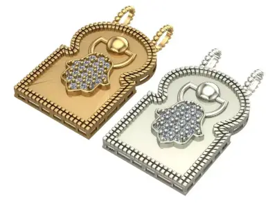 The small simple pendant 3D print model