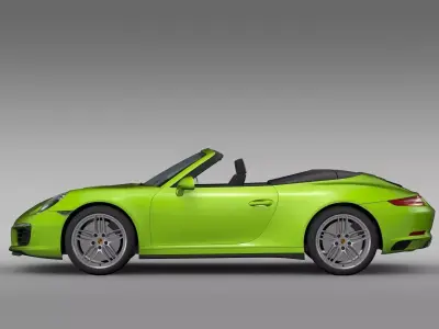 Porsche 911 Carrera 4S Cabriolet 991 2016 3D model