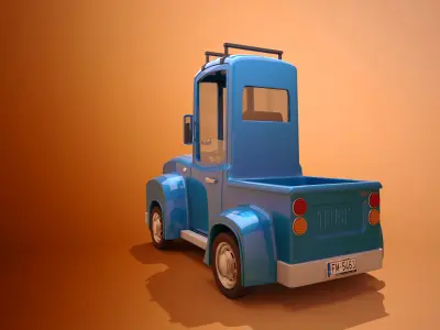 Cartoon Truck 3D model