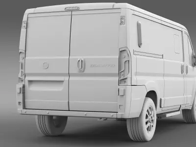 Fiat Ducato Panorama L2H1 2017 3D model