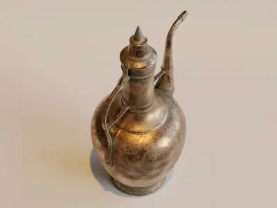 Old Ottoman Water Jug Low-poly 3D model