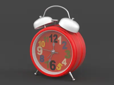 Analog Alarm Clock 3D model