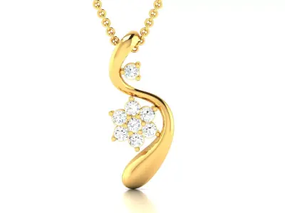 Women pendant 3dm stl render detail  3D print model
