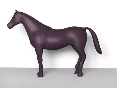 Horses full body  3D model