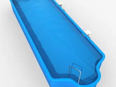 Bear swimming pool 3D model