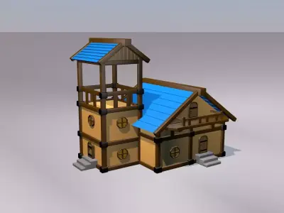 3d Cartoon house 3D model