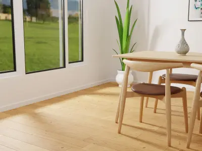 Dining hall interior 3D model