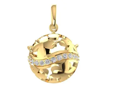 Elegant Sphere Pendant Jewelry  1745 3D print model