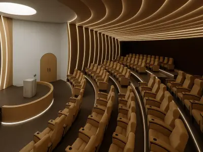 Theater for Lawyer Society  Modern Auditorium Interior 3D model