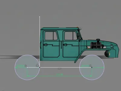 Crawler 4320 dual cab - 1-10 RC Body  3D print model
