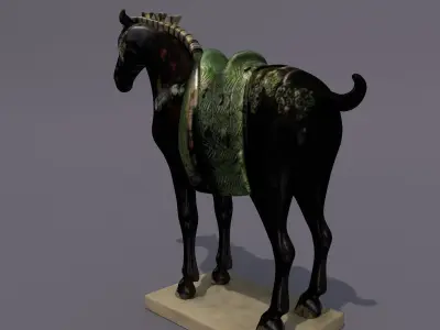 Horse Statuette F 3D model