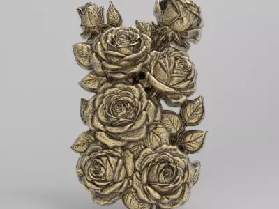 rose cnc model  3D print model