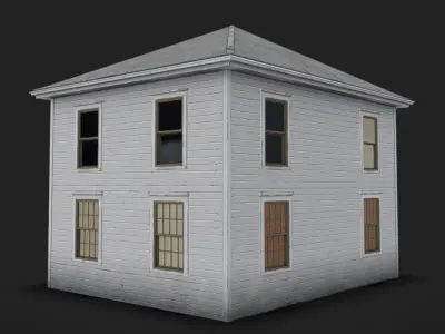 House 01 - Clean Low-poly 3D model
