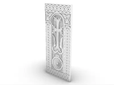Armenian Cross-stone 02 3D print model