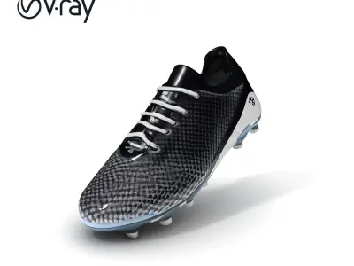 Soccer Cleat Model Pack with Detailed Textures Low-poly 3D model