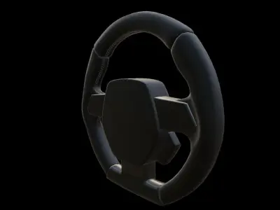 Steering Wheel Low-poly 3D model by romilton11ity