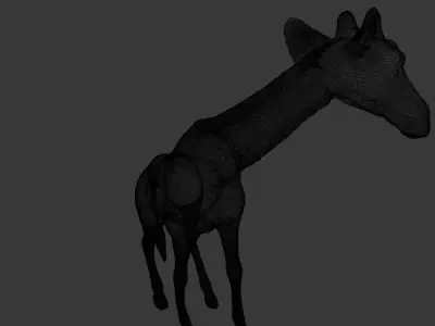 Giraffe 3D Model  Low-poly 3D model