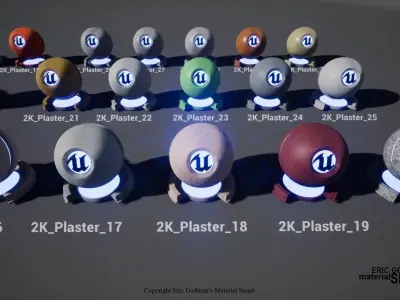 Optimized Plaster World Aligned Materials 3D model