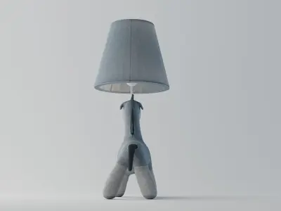 Childroom horse desk lamp 3D model