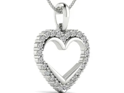 Heart Pendant for women 3D print model