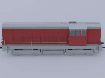 Czech Diesel locomotive 3D model