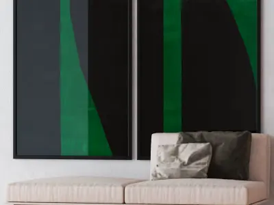 Set of large wall paintings  541 3D model