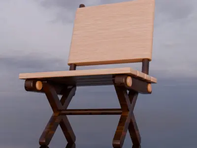 Modern Minimalist 3D Chair Model Free low-poly 3D model