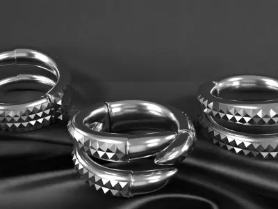 Claw bracelet 3D model