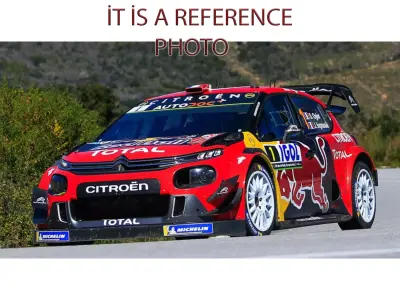 Citroen C3 WRC car Low-poly 3D model