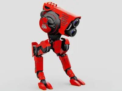 RAPTOR WALKER-300  Rigged for Unreal Engine - Unity - MIXAMO 3D model