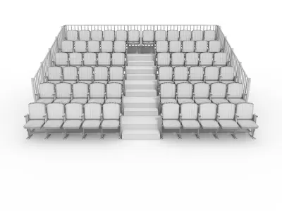 Bleachers 13 3D model