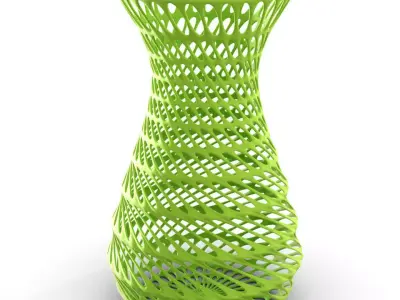 florero 1 vase made of wire Free 3D print model