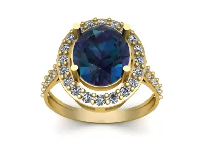 Luxury Wedding ring 3d Printable Model  3D print model